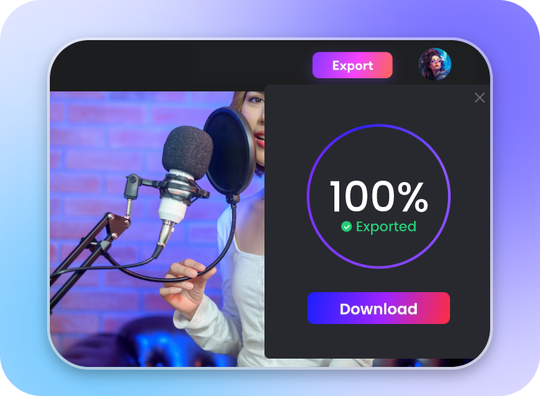 download the girl's video with a voice over