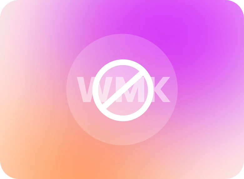 icon for no watermarks