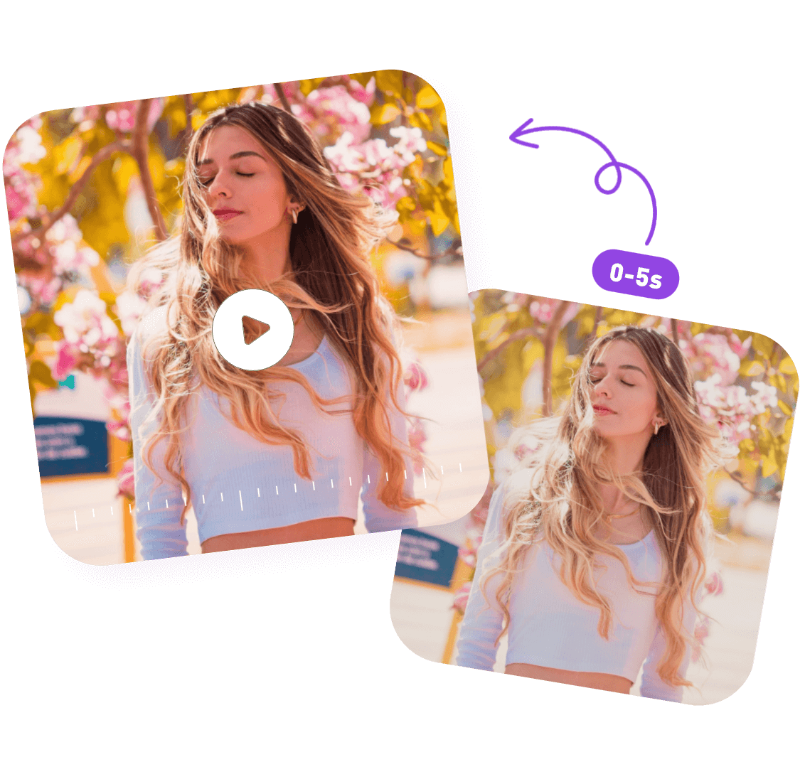 enhance the quality and color of a video featuring a beautiful woman using the Clipfly AI video enhancer