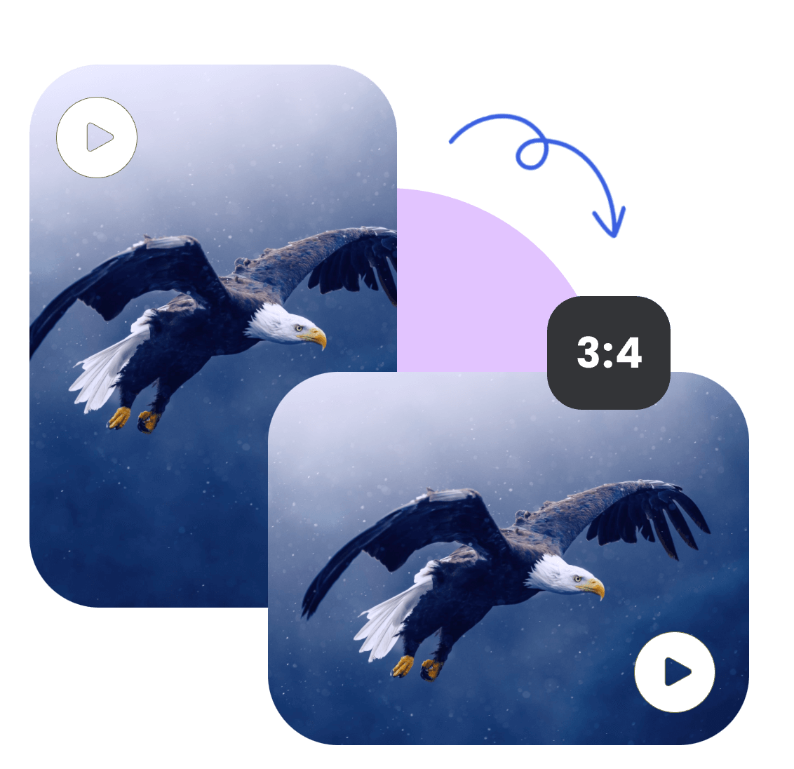 change a video's aspect ratio to 3:4 with Clifply's video resizer