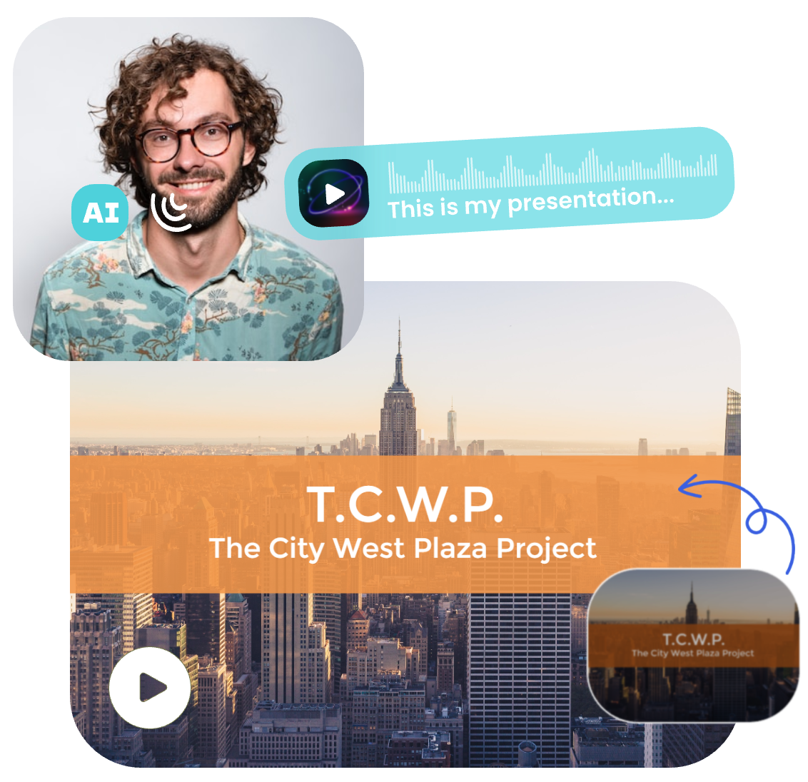 Create a talking avatar for explainer video slideshow with ai in