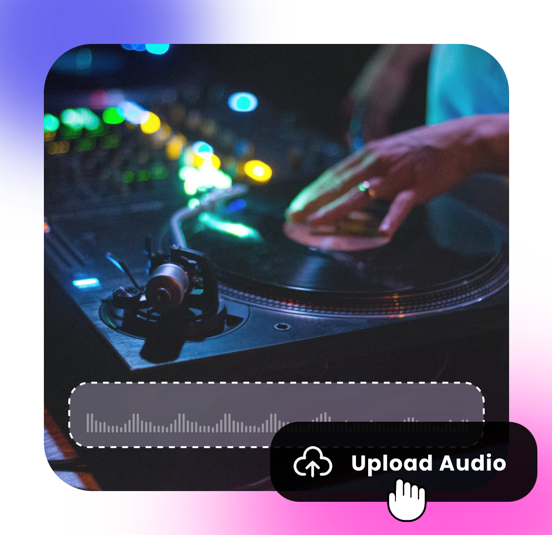 upload an audio to a video with Clipfly video editor