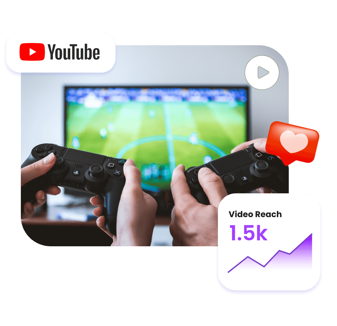 improve the engagement rate of a youtube channel with a video of playing soccer game