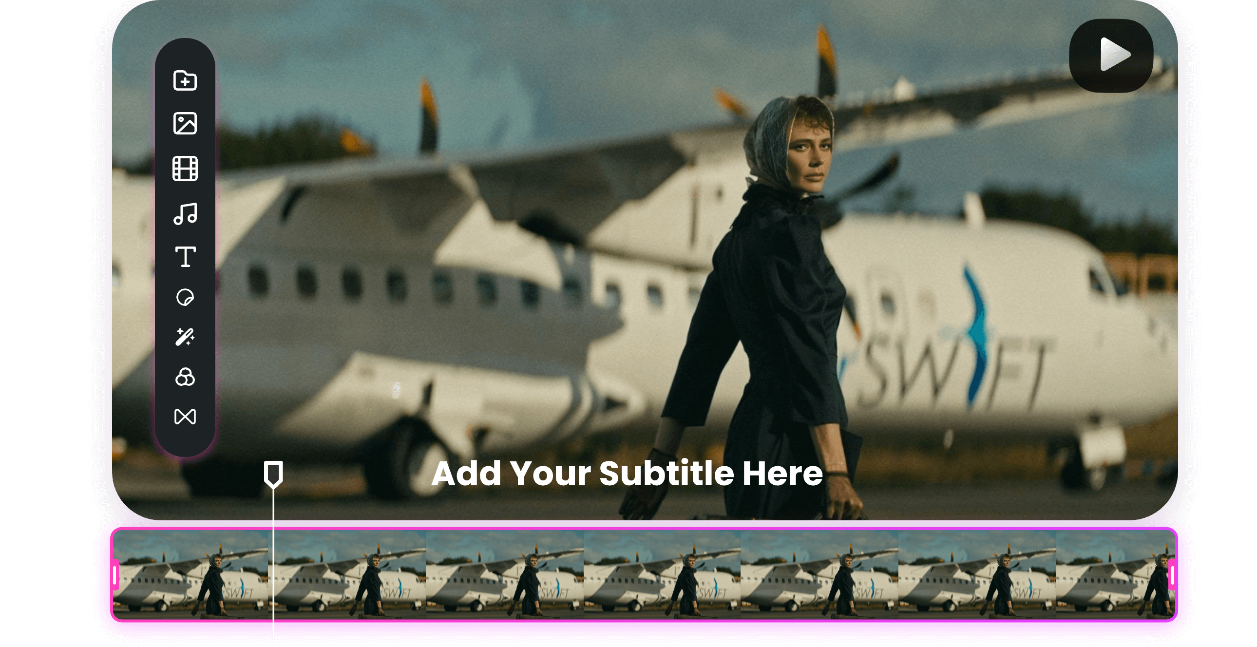 create and edit a movie with Clipfly's online movie maker
