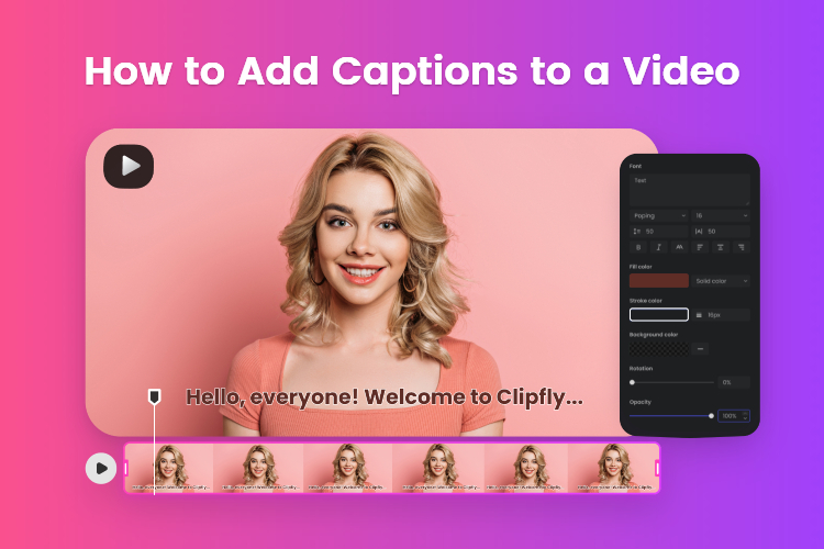 how to app captions to a video